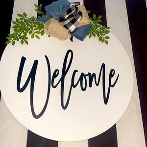 Welcome sign home decor